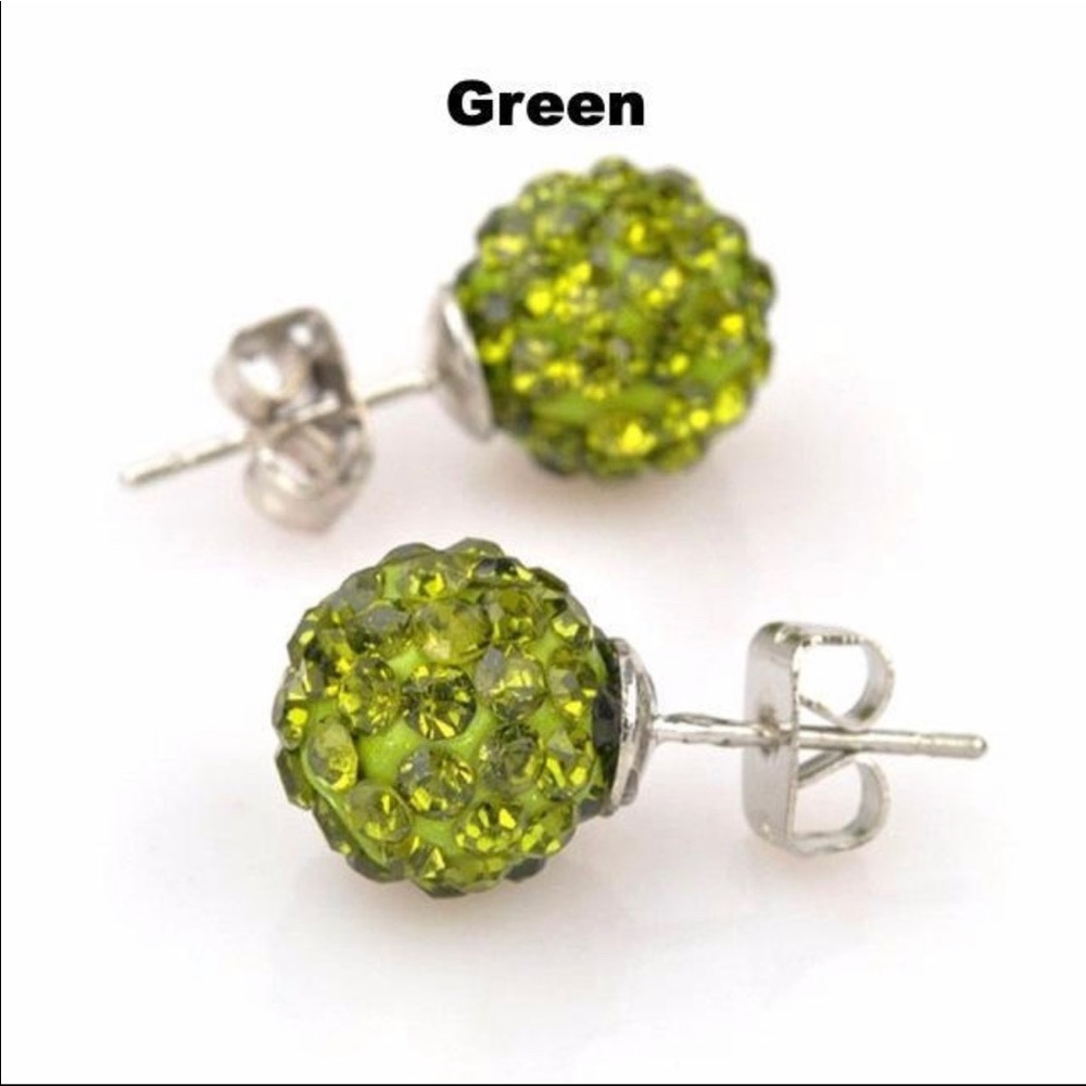 5 pair of Glitter Earring Studs for $12 - Picture 13 of 16
